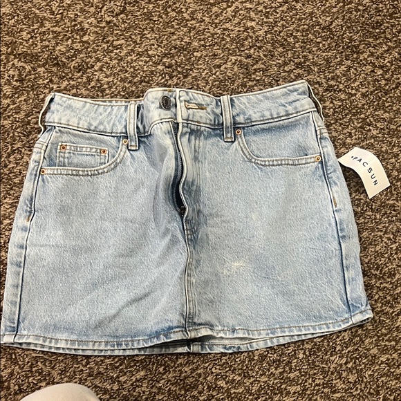 PacSun Dresses & Skirts - PacSun Sky Blue Denim Mini Skirt NEVER WORN